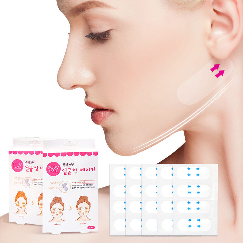 Pack of 40 invisible face lifting tapes